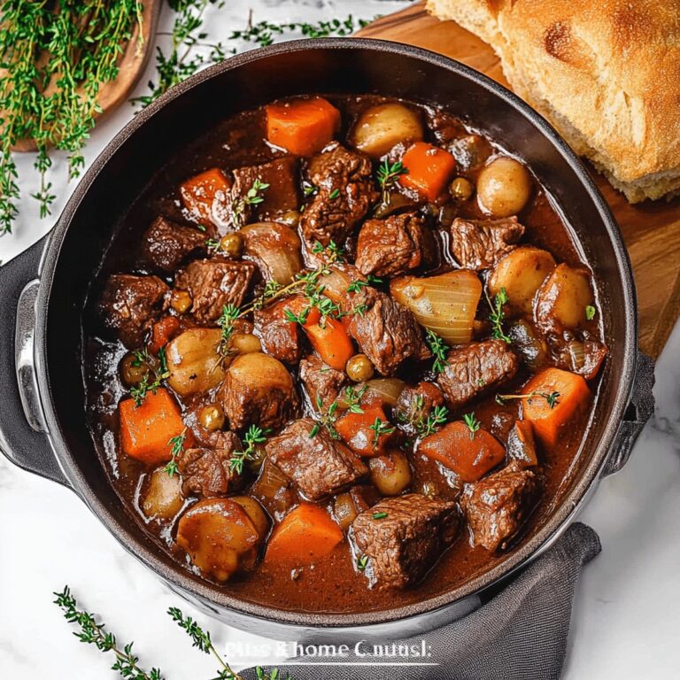Rich Beef Bourguignon Recipe