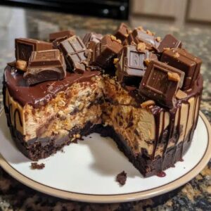 Reeses Peanut Butter Chocolate Cake Cheesecake Recipe
