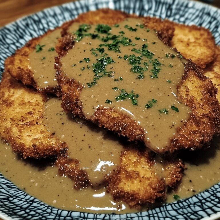 Crispy Pork Schnitzel With Dijon Gravy Recipe