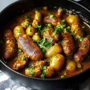 Healthier Curried Sausages Recipe