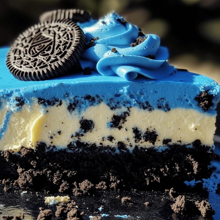 Stunning Blue Velvet Oreo Cheesecake Recipe
