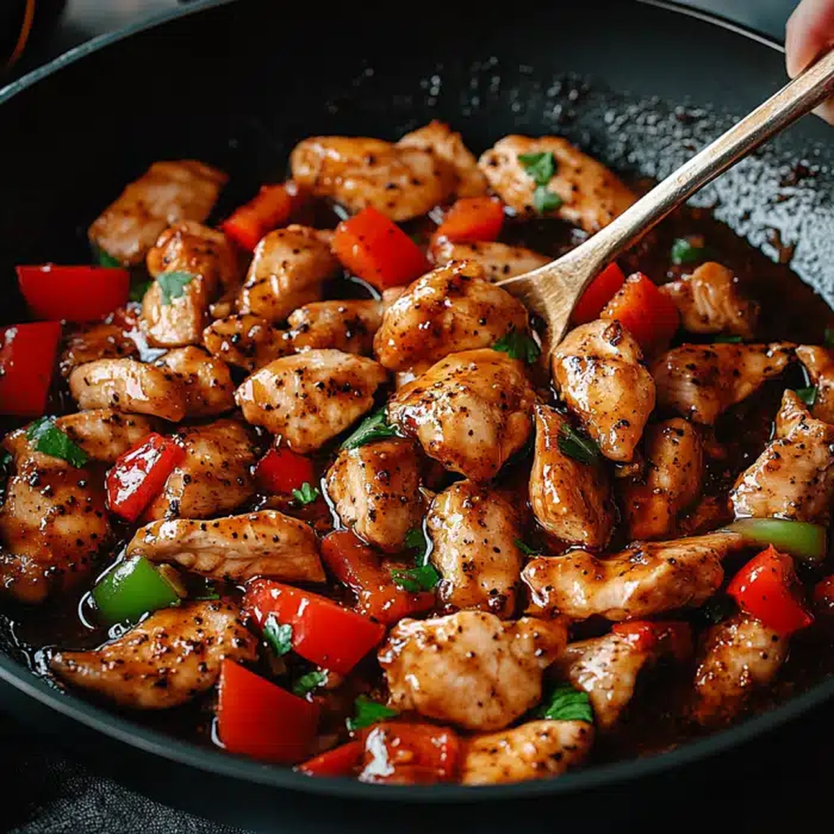 Spicy Black Pepper Chicken Recipe