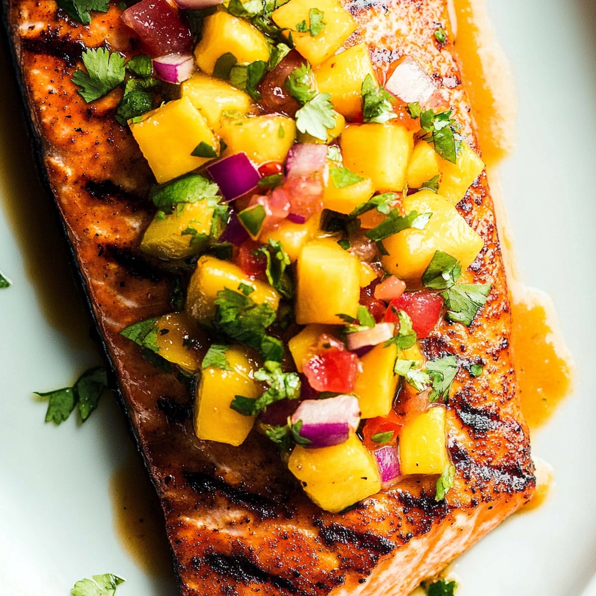Grilled Salmon With Mango Salsa Recipe