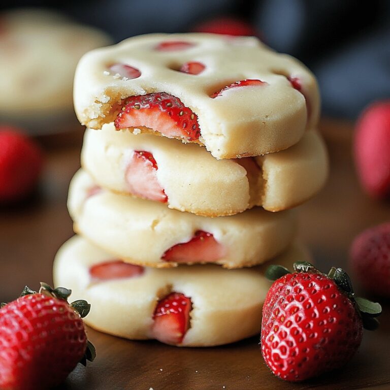 Sweet Strawberry Shortbread Cookies Recipe