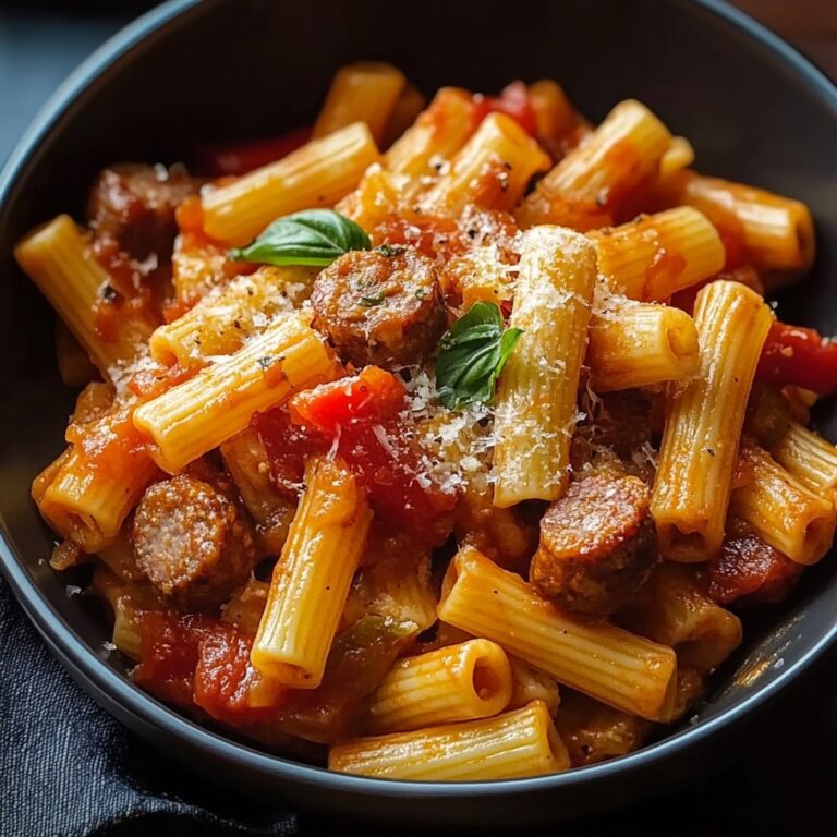 Sweet Pepper And Sausage Pasta Recipe