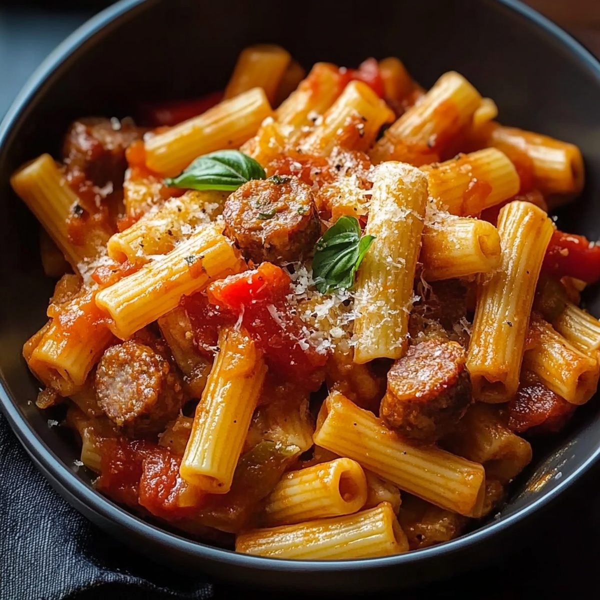 Sweet Pepper And Sausage Pasta Recipe