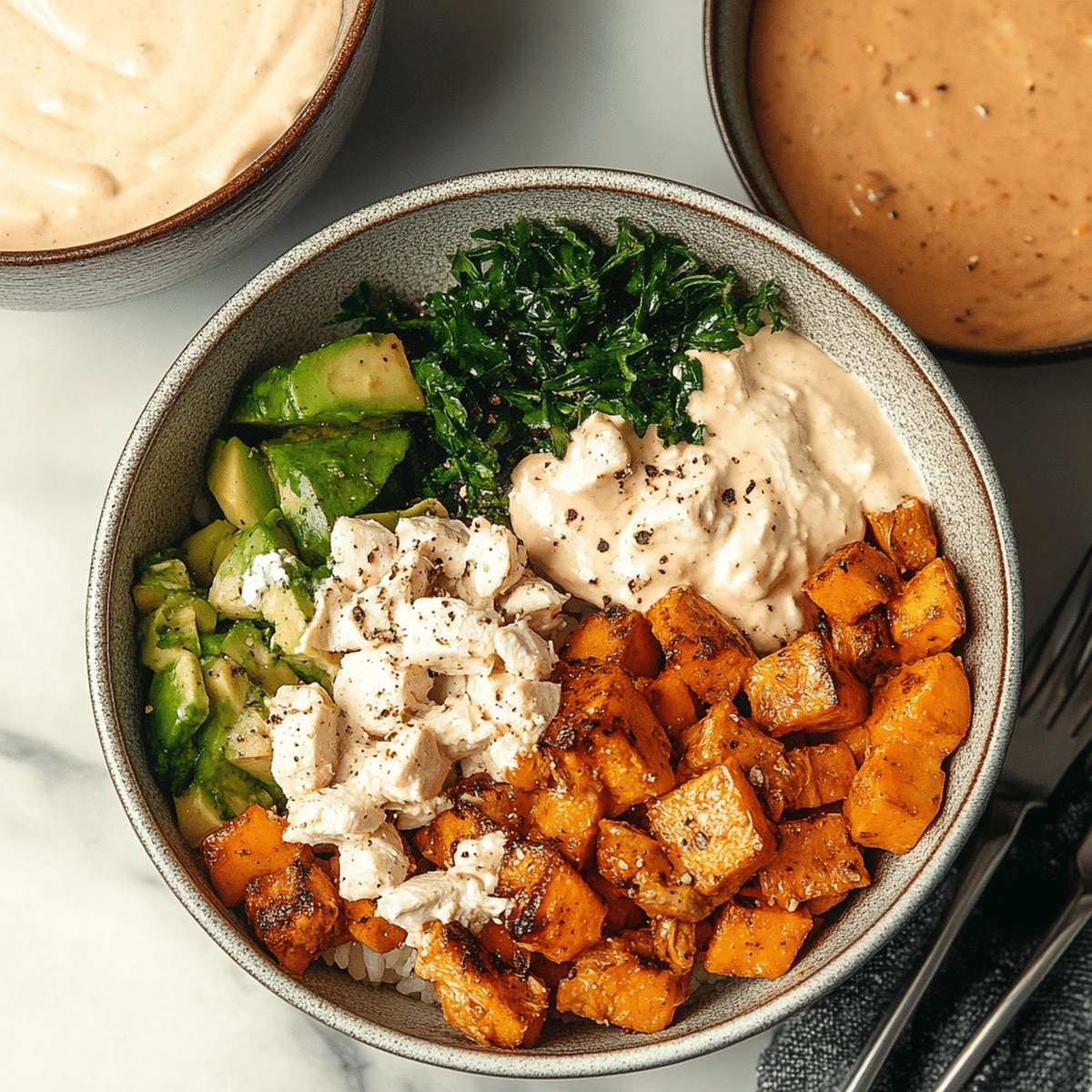 Chicken And Sweet Potato Bowls For Two Recipe