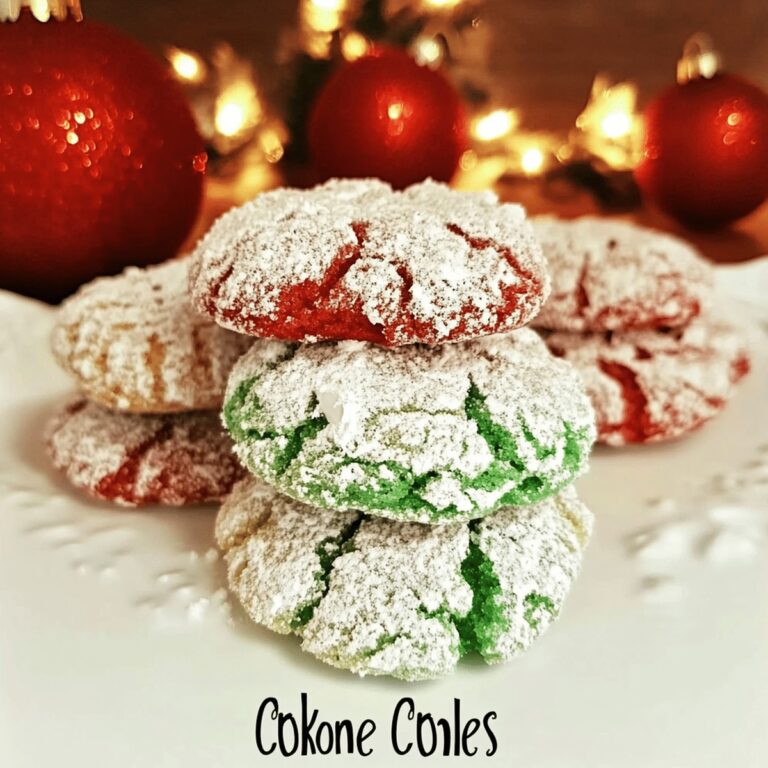 Festive Christmas Crinkle Cookies Recipe