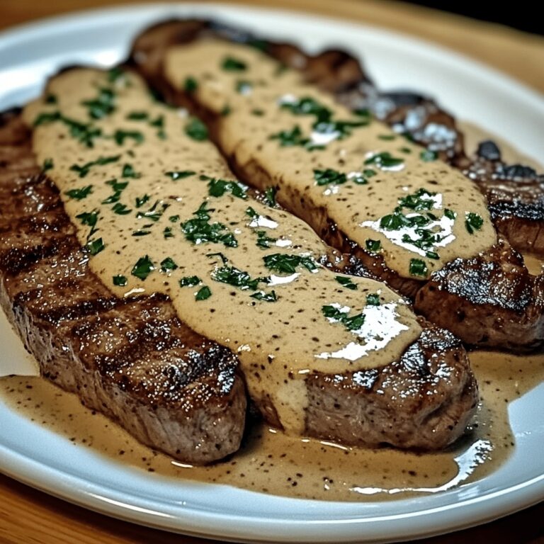 Succulent Steak With Garlic Sauce Recipe