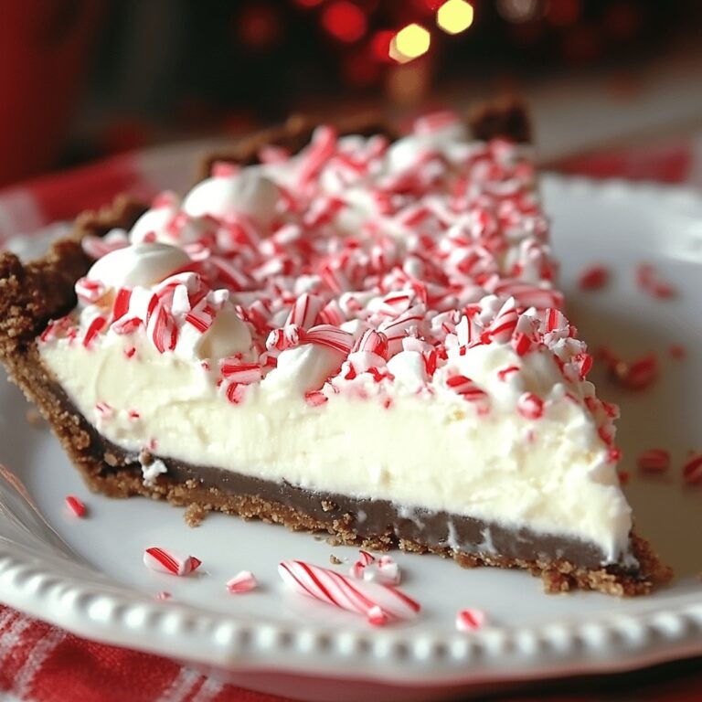 Festive Candy Cane Pie Recipe