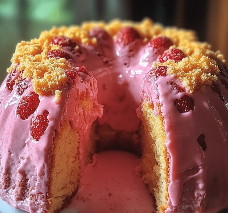 Irresistible Strawberry Cheesecake Bundt Cake Recipe