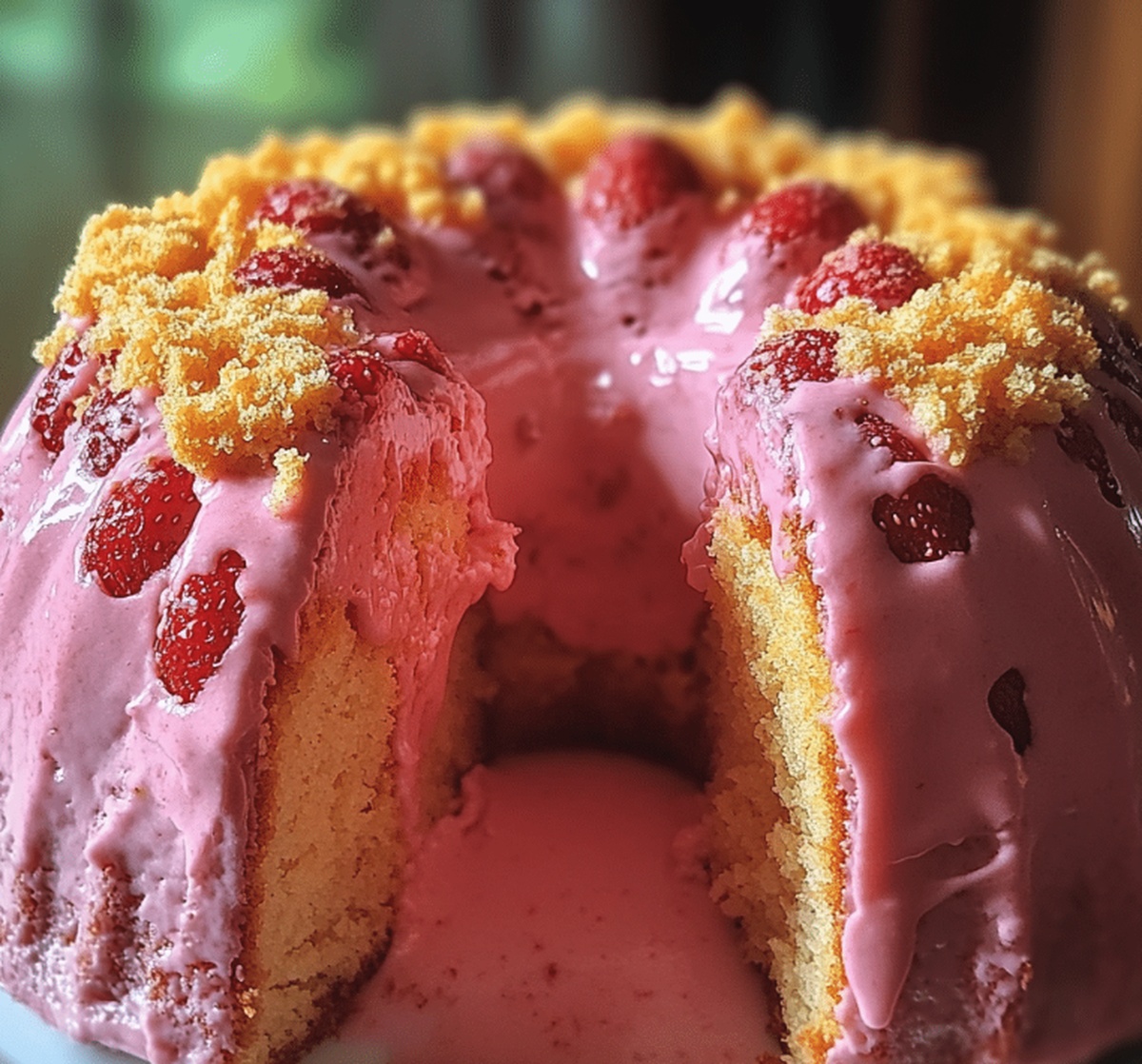 Irresistible Strawberry Cheesecake Bundt Cake Recipe