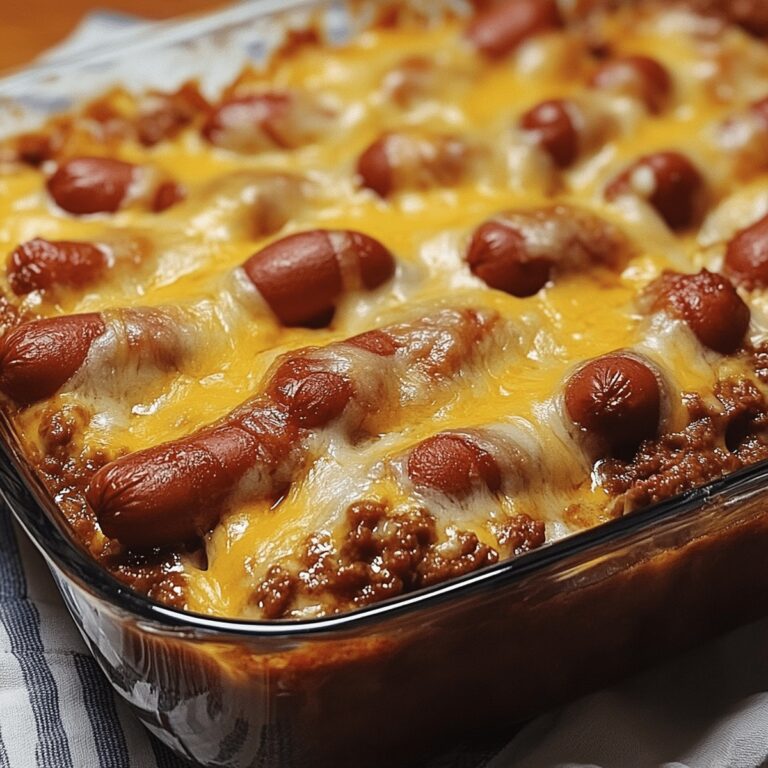 Hearty Chili Cheese Dog Casserole Recipe