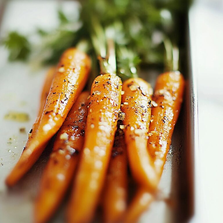 Tangy Lemon Garlic Roasted Carrots Recipe