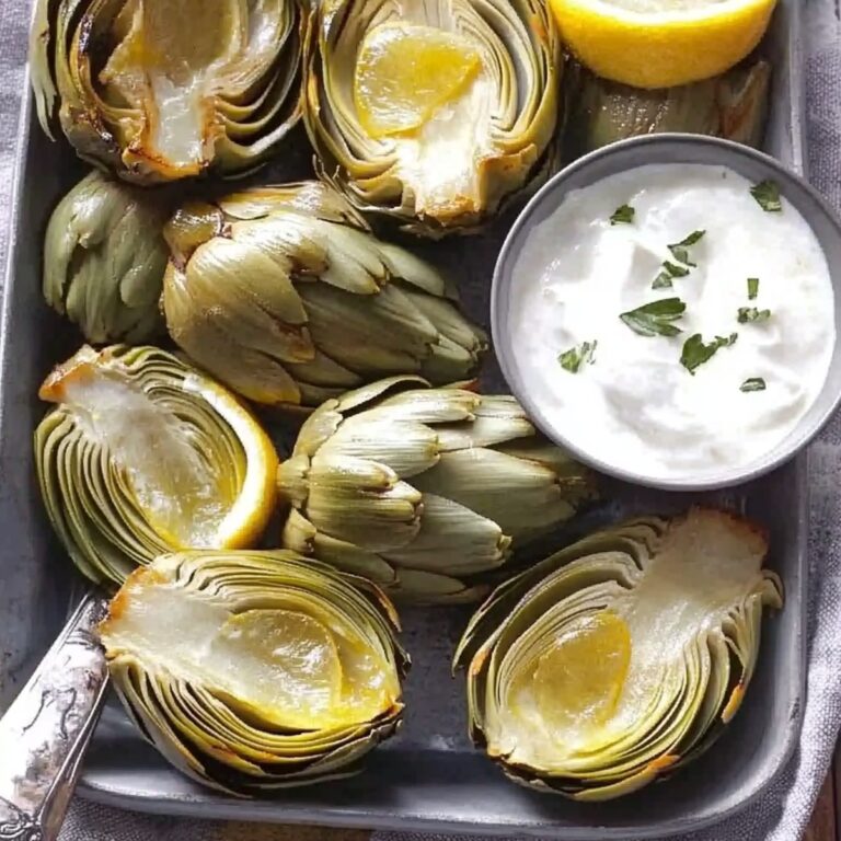 Fresh Artichokes With Lemon-Yogurt Dip Recipe