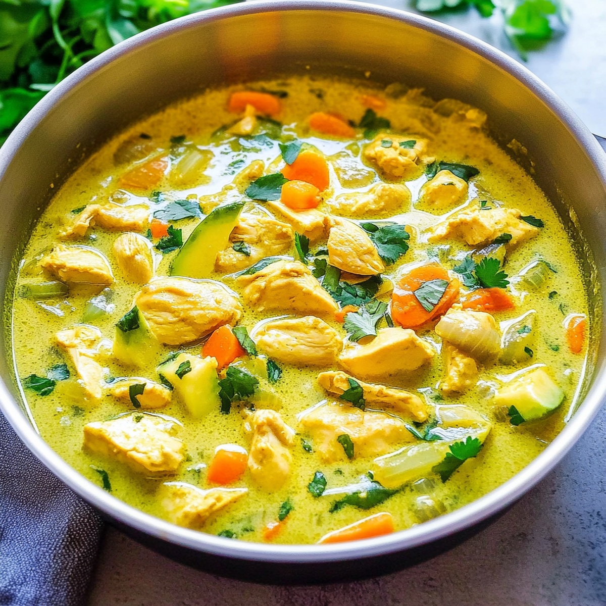Green Thai Chicken Coconut Curry Recipe