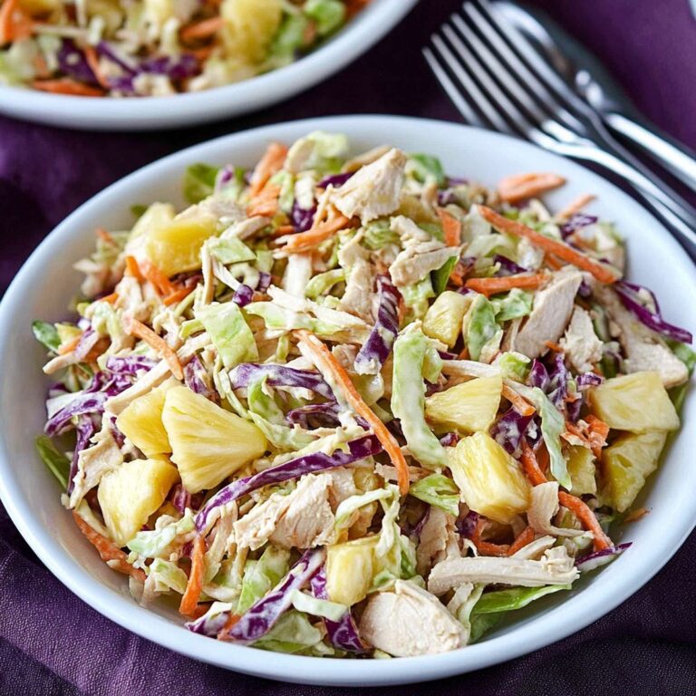 Tropical Chicken Slaw With Pineapple Vinaigrette Recipe