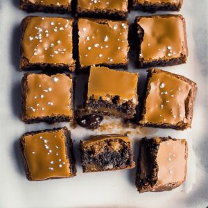 Pretzel Bottom Caramel Brownies Recipe