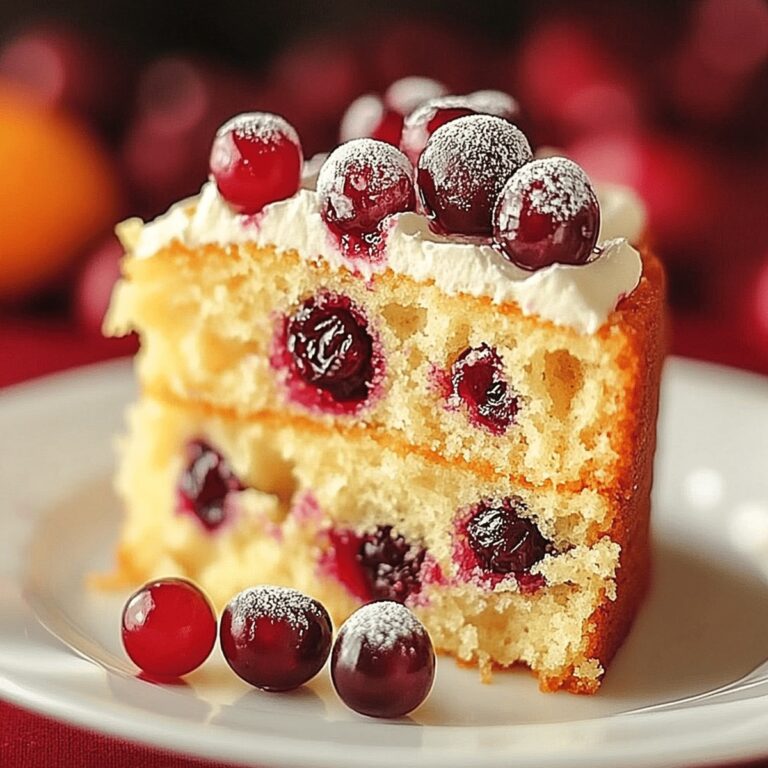 Moist Cranberry Orange Cake Recipe