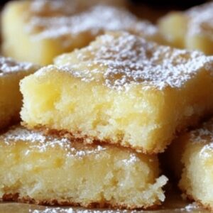 Tangy Lemon Cake Bars Recipe