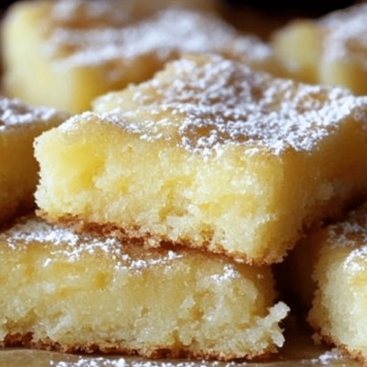Tangy Lemon Cake Bars Recipe