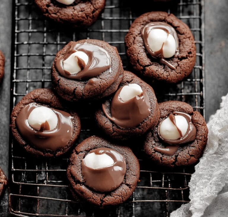Fluffy Marshmallow-Surprise Hot Cocoa Cookies Recipe