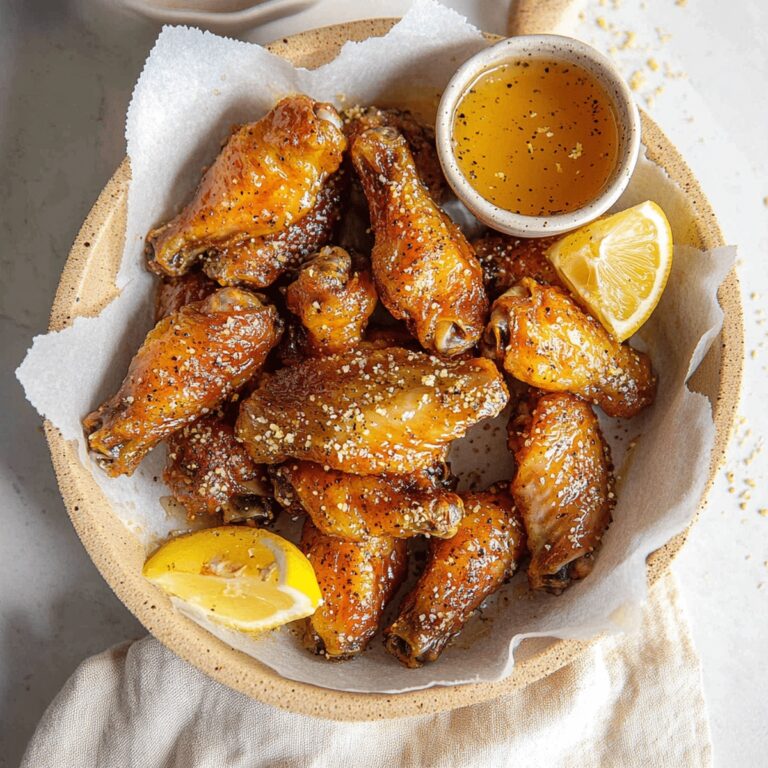 Lemon Pepper Wings With Honey Recipe