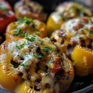 Hearty Philly Cheesesteak Stuffed Peppers Recipe