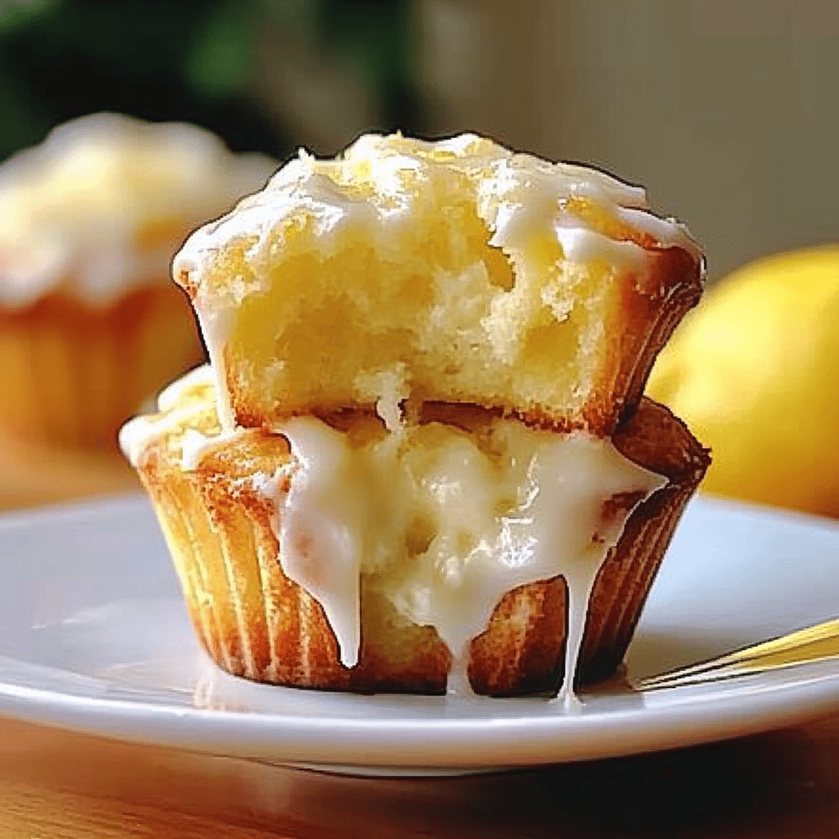 Luscious Lemon Cream Cheese Muffins Recipe