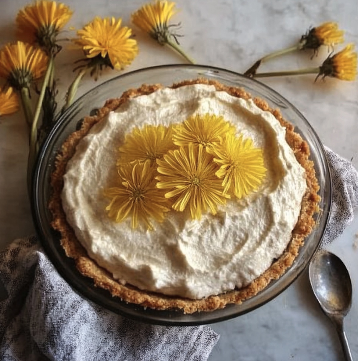 Dandelion Cream Pie Recipe