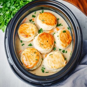 Slow Cooker Chicken And Biscuits Recipe