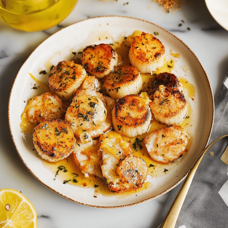 Elegant Lemon Butter Scallops Recipe