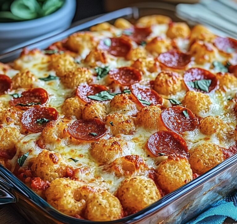 Tater Tot Pizza Casserole Recipe