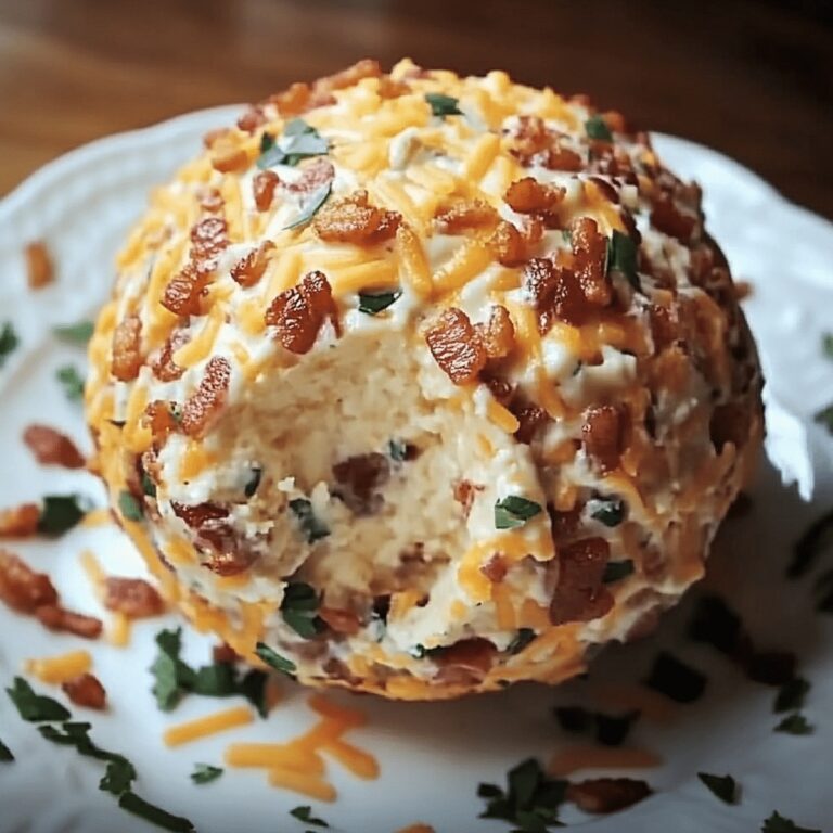 Creamy Bacon Cheddar Ranch Cheese Ball Recipe