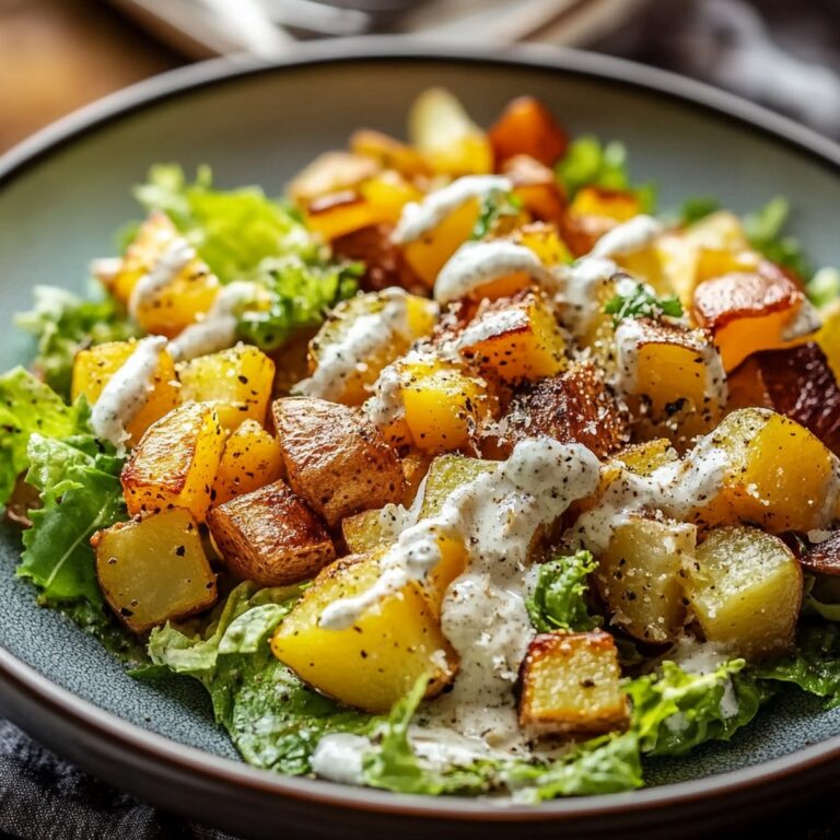 Crispy Potato Caesar Salad Recipe