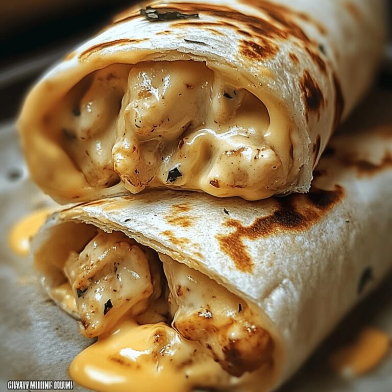Cheesy Garlic Chicken Wraps Recipe