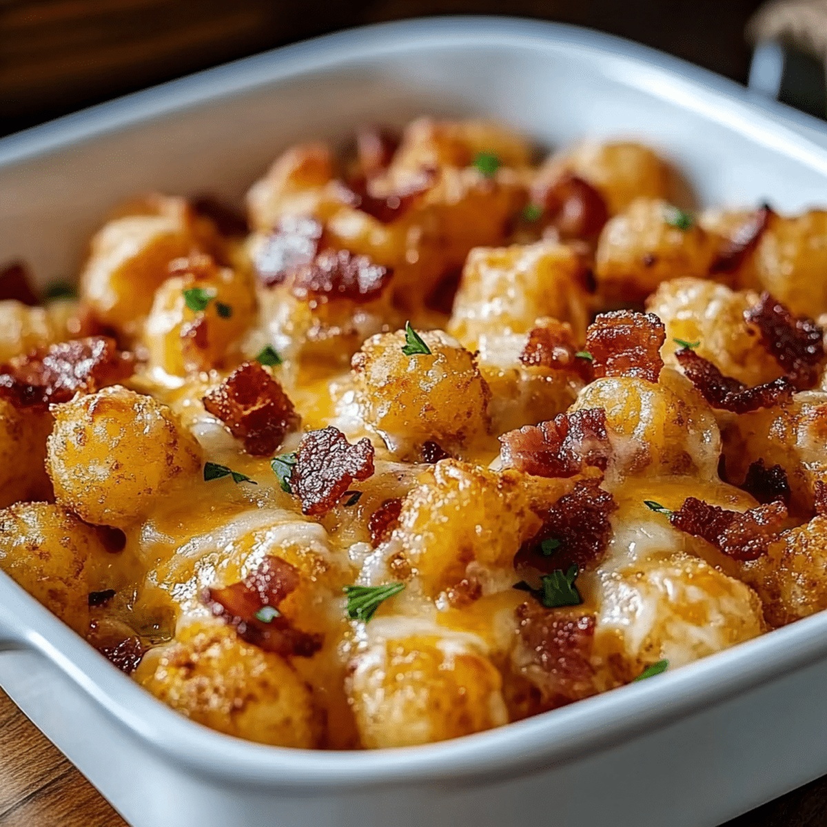Cheesy Bacon Ranch Tater Tot Bake Recipe