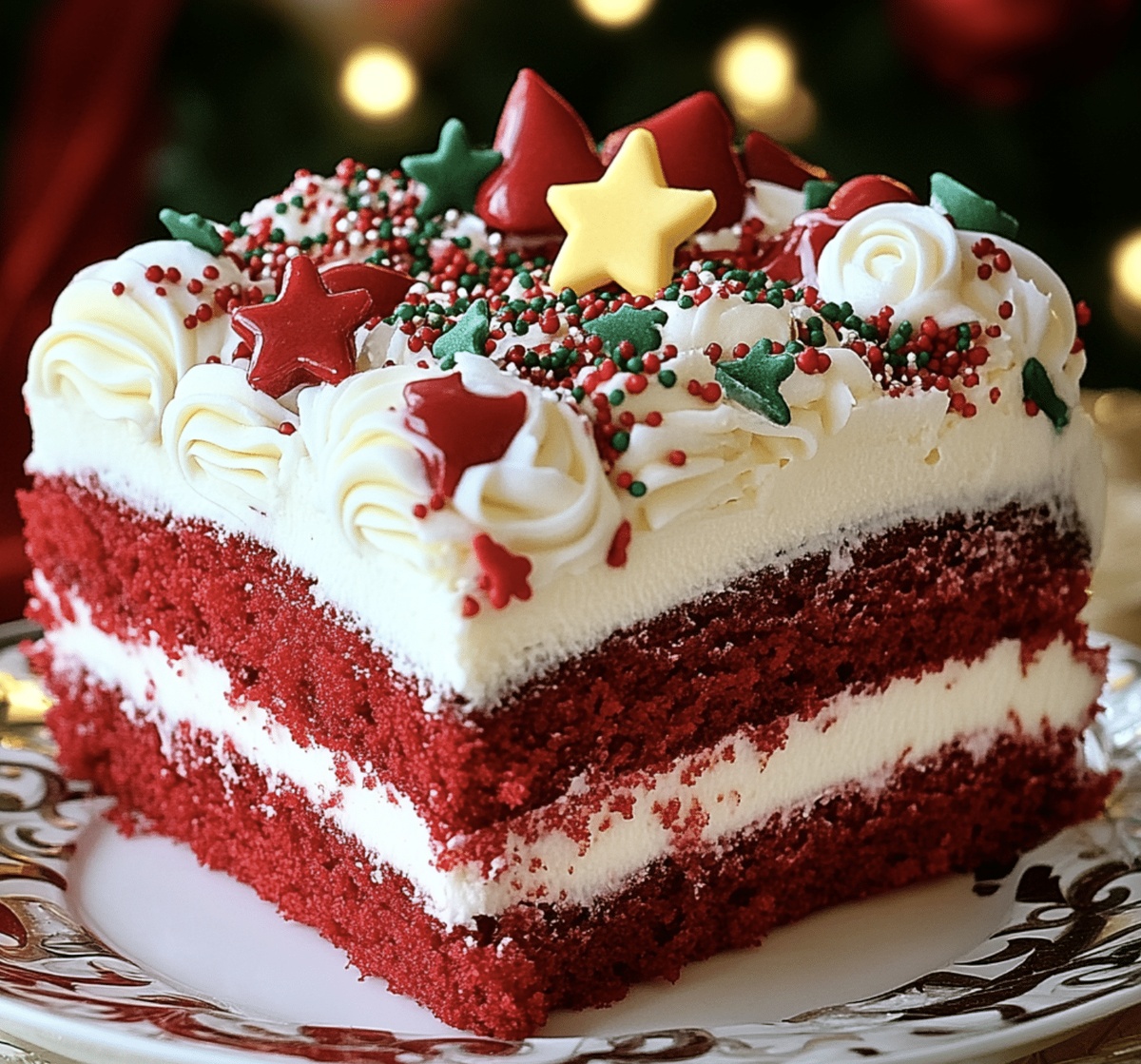 Festive Christmas Red Velvet Poke Cake Recipe