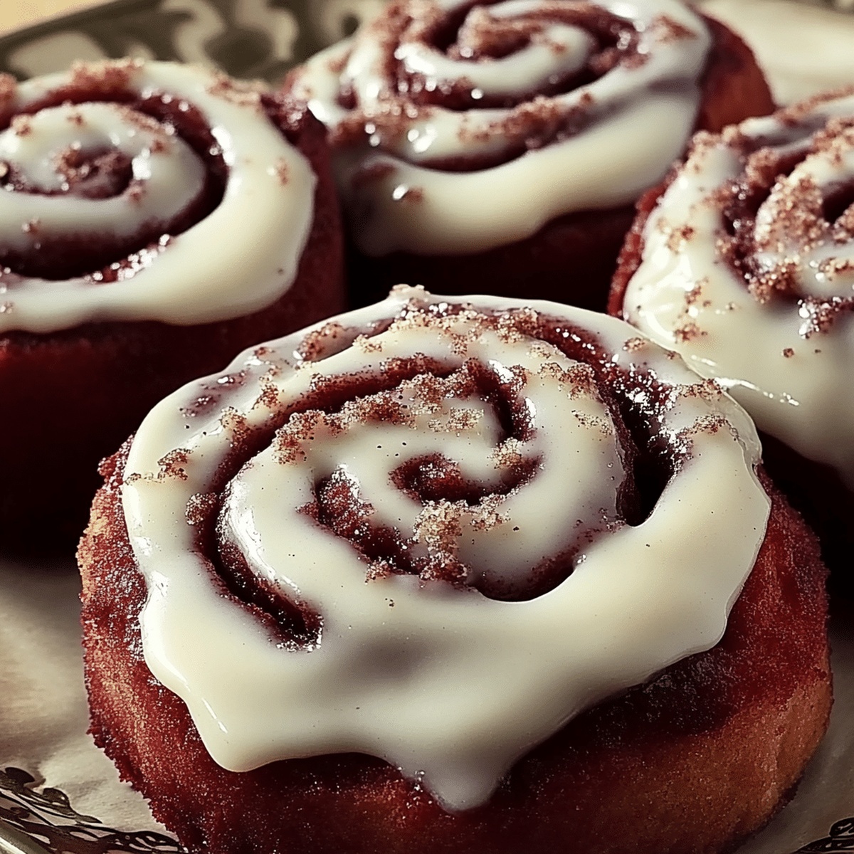 Luscious Red Velvet Cinnamon Rolls Recipe