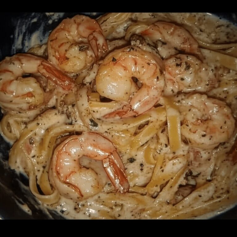 Silky Spaghetti With Shrimp In Cream Sauce Recipe
