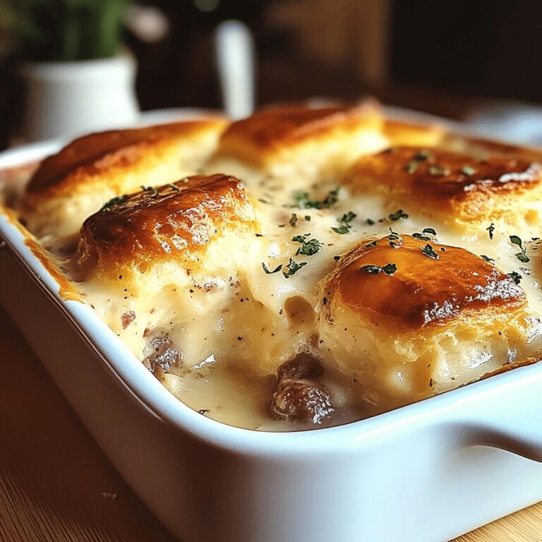 Hearty Biscuits & Gravy Casserole Recipe
