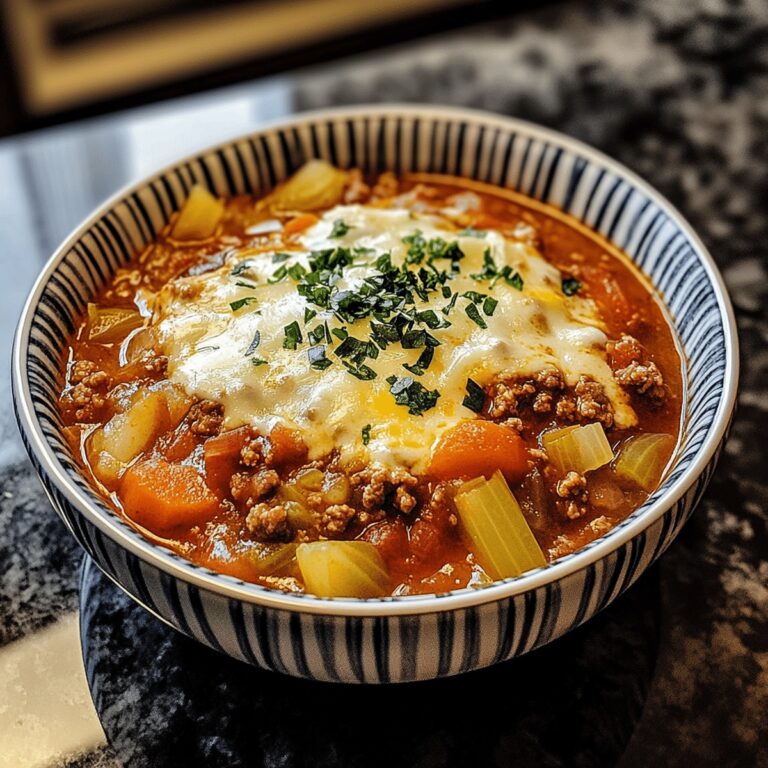 Hearty Cabbage Soup With Ground Beef Recipe