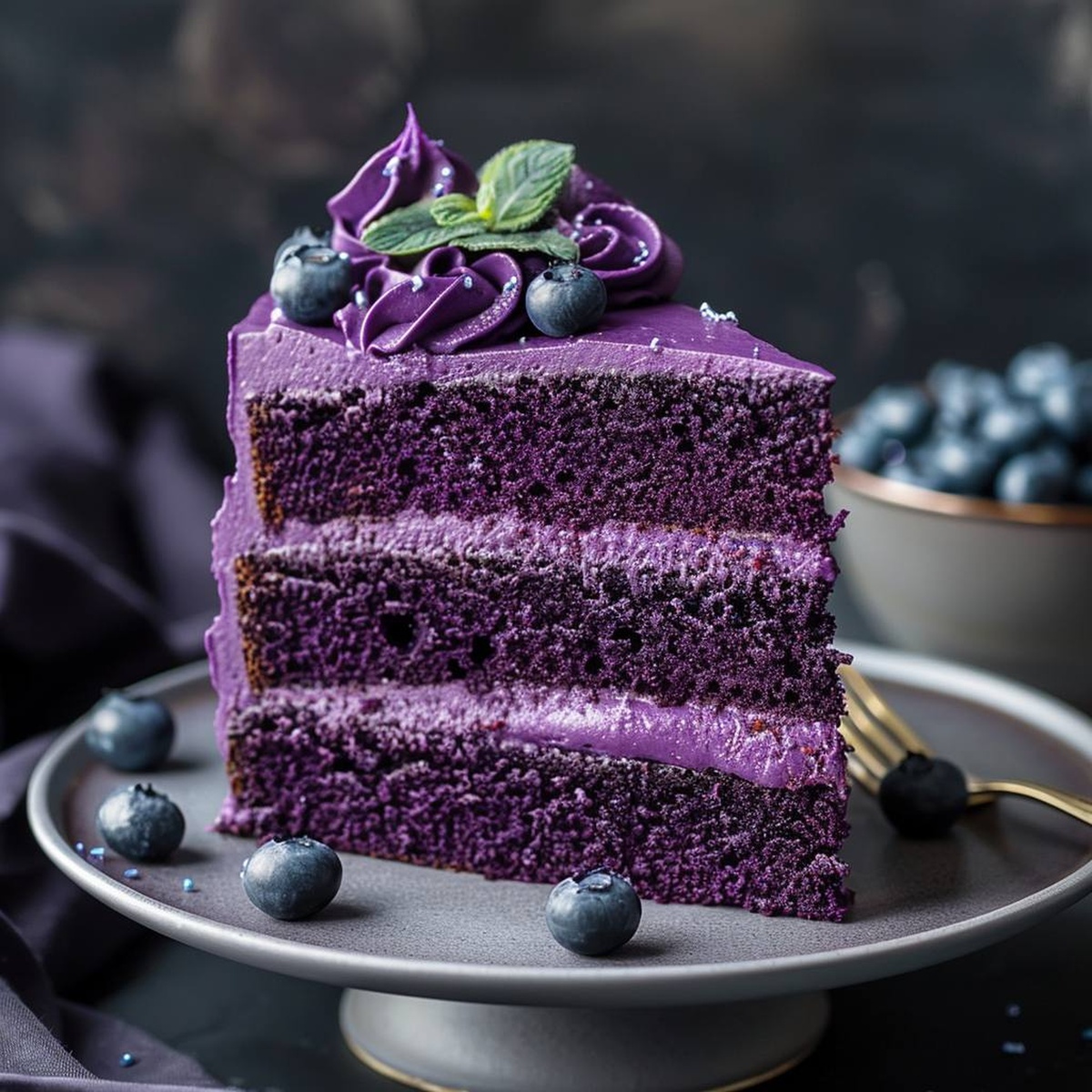 Elegant Purple Velvet Cake Recipe