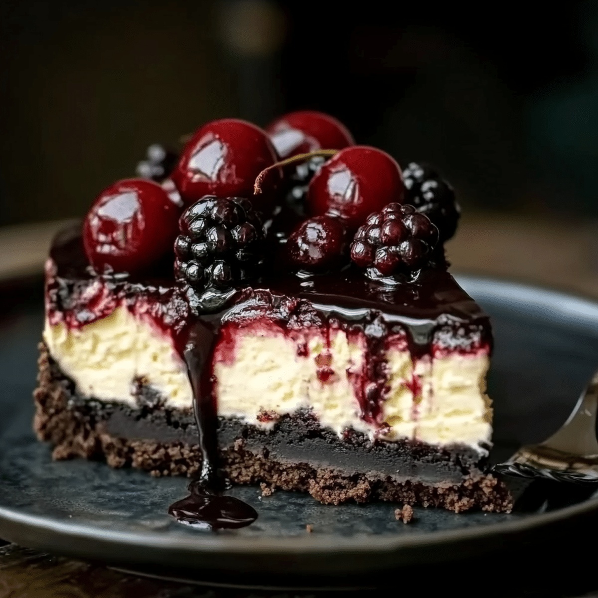 Rich Black Forest Cheesecake Recipe