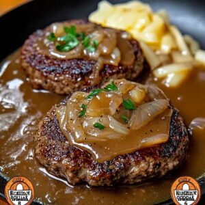 Hamburger Steaks With Onion Gravy Recipe