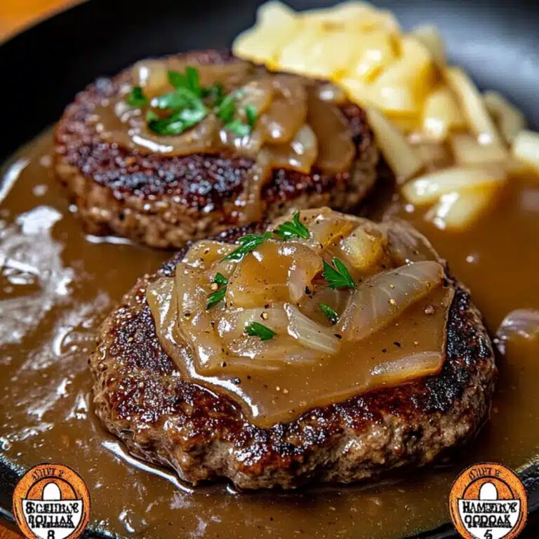 Hamburger Steaks With Onion Gravy Recipe