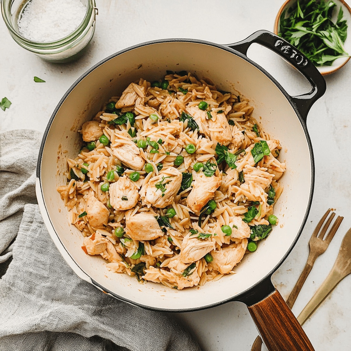 Hearty High Protein Chicken Orzo Recipe
