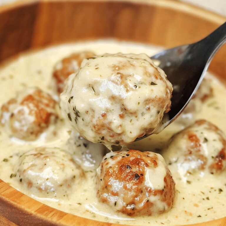 Dreamy Alfredo Meatballs Recipe