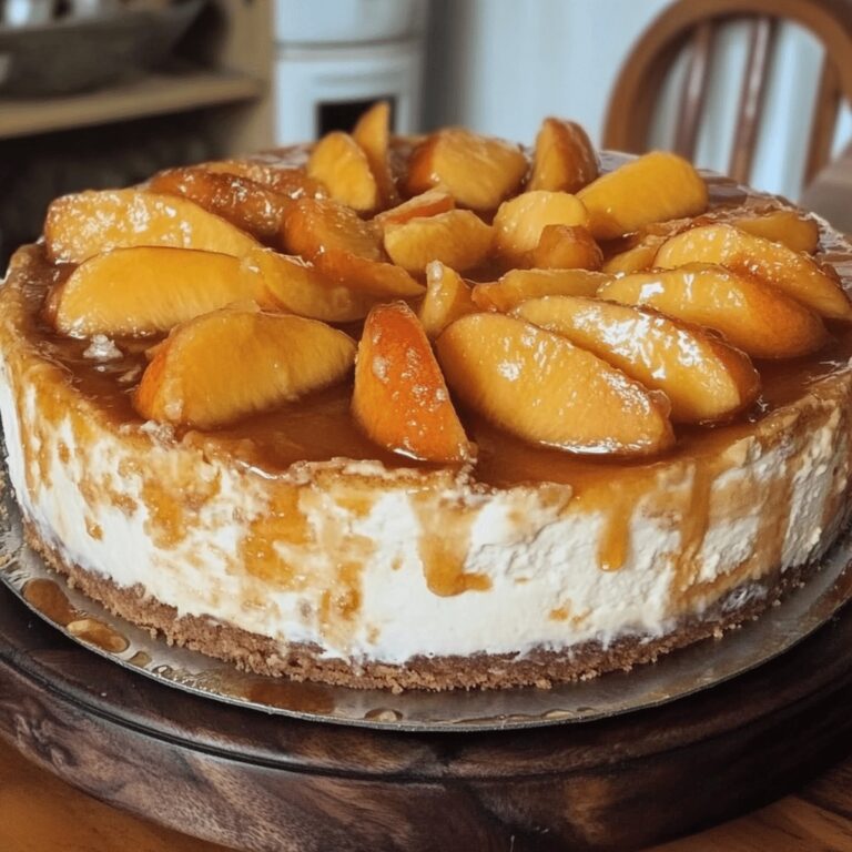Sumptuous Peach Cobbler Cheesecake Recipe