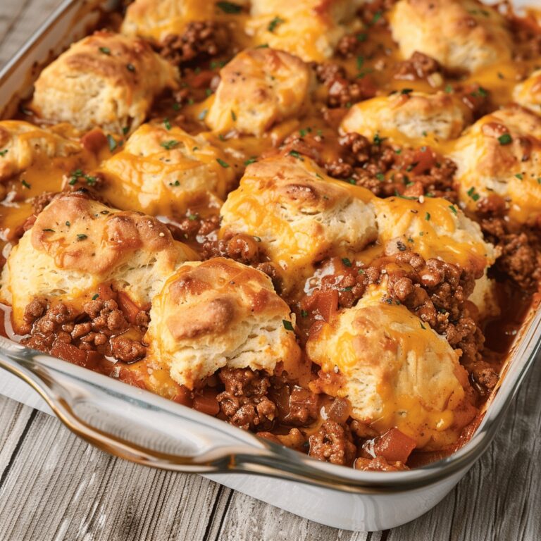 Sloppy Joe Biscuit Casserole Recipe
